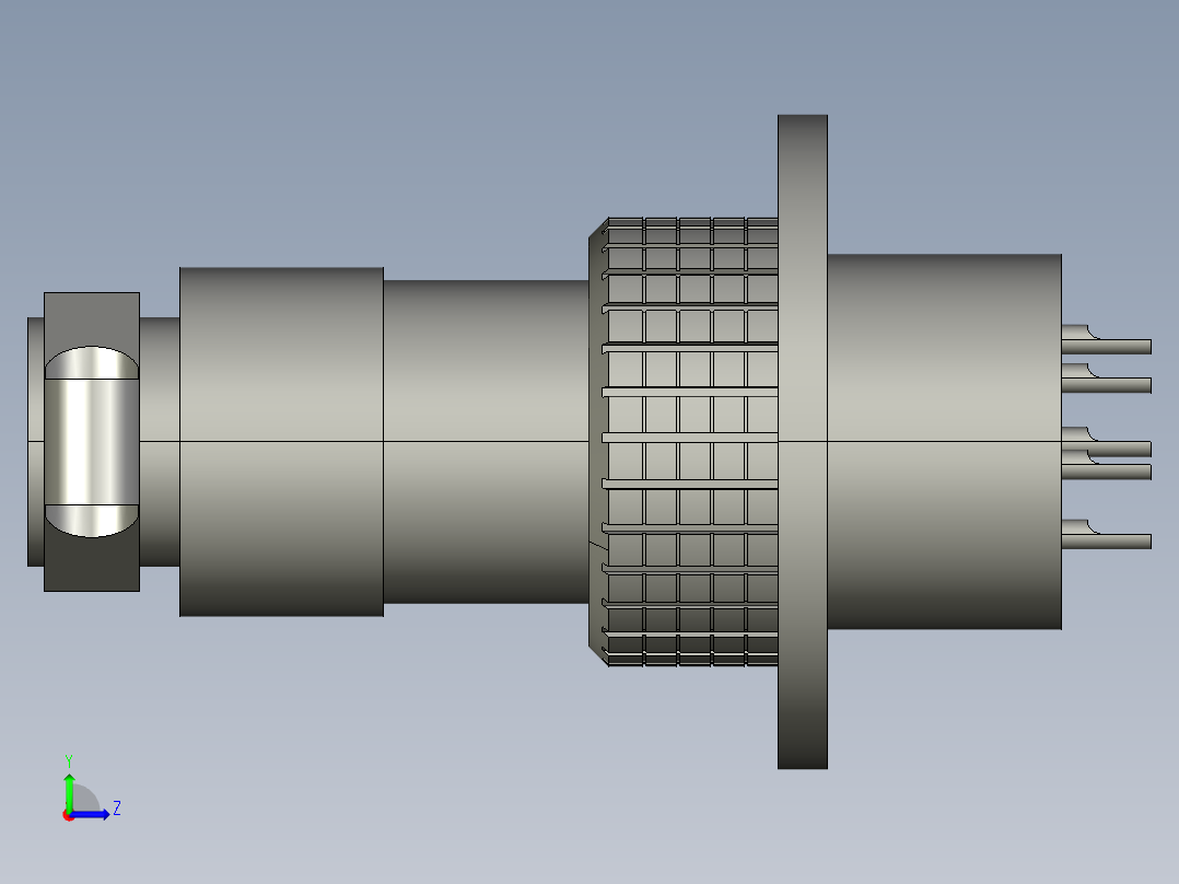 接插件(222)左视图