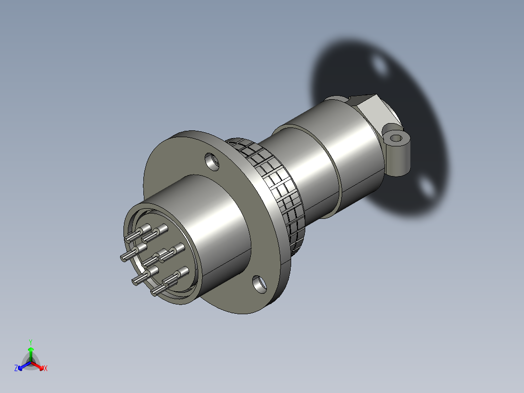 接插件(222)正等轴测图
