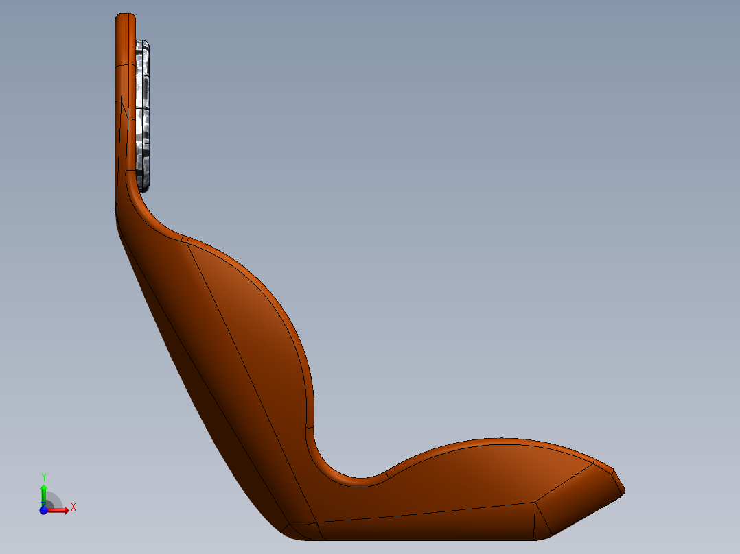 汽车座椅(3)前视图