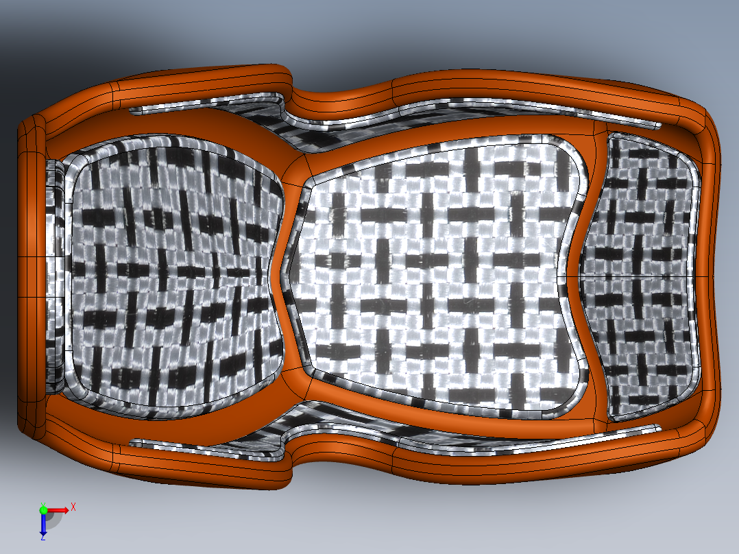 汽车座椅(3)俯视图