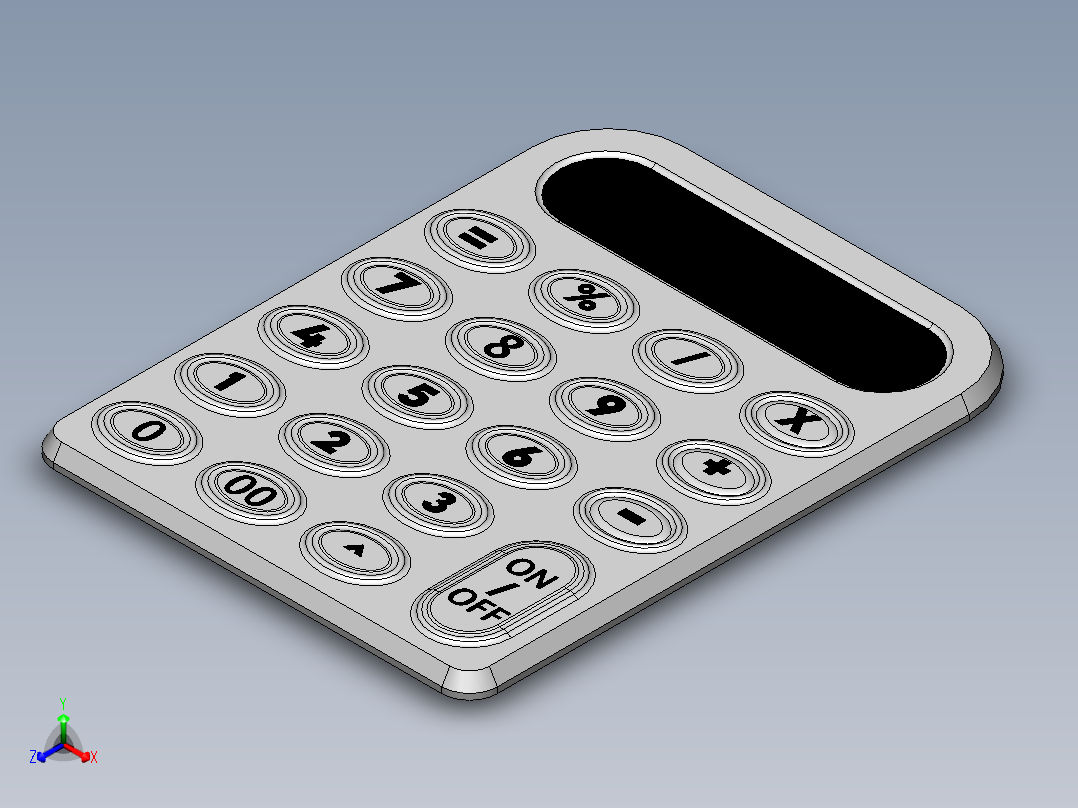 计算器(25)正等轴测图