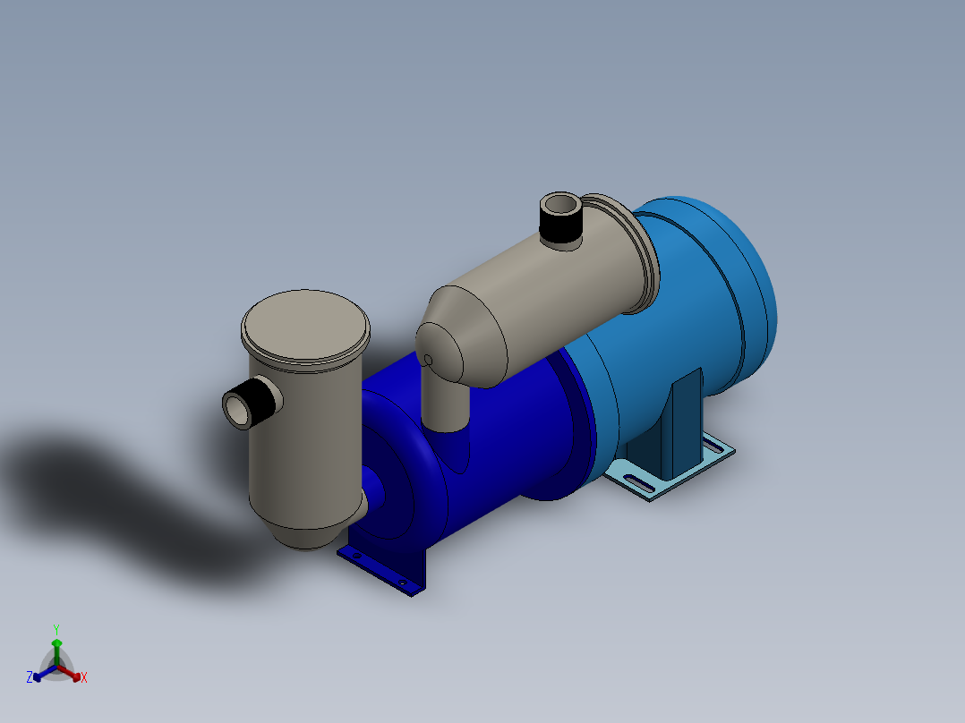 SETHCO_无售自吸泵正等轴测图