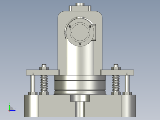 砂轮头架加工工艺编制及钻M6螺纹孔夹具设计含Proe三维图左视缩略图