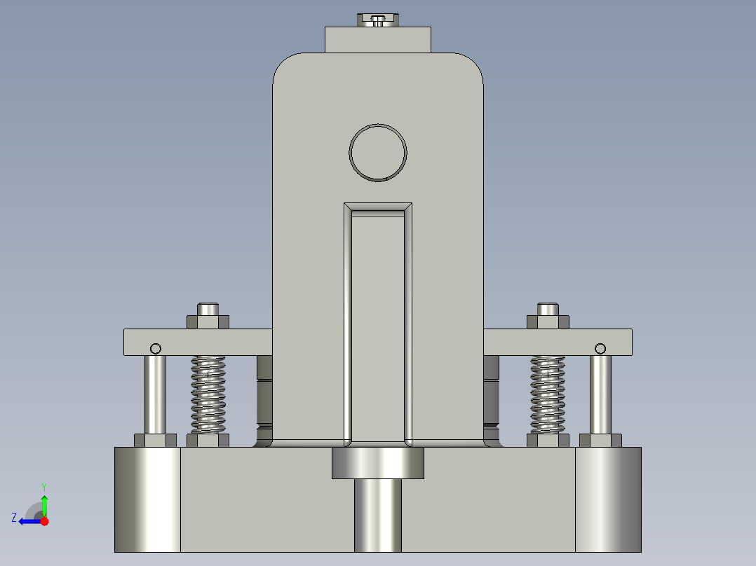 砂轮头架加工工艺编制及钻M6螺纹孔夹具设计含Proe三维图右视图