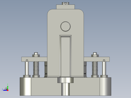 砂轮头架加工工艺编制及钻M6螺纹孔夹具设计含Proe三维图右视缩略图