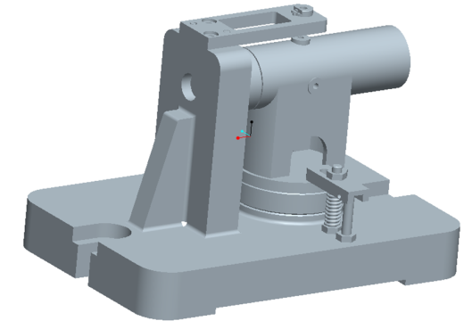 砂轮头架加工工艺编制及钻M6螺纹孔夹具设计含Proe三维图缩略图