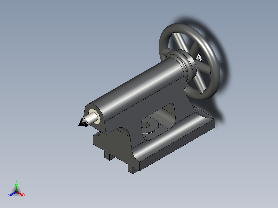 B2005148-车床尾座正等轴测图