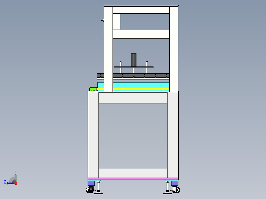 铝箔包装袋裁切机右视图