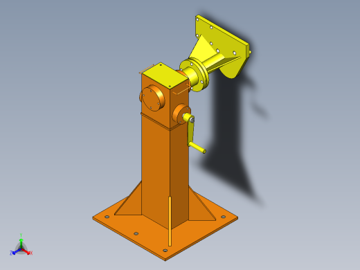 发动机维修用固定柱
