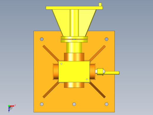 发动机维修用固定柱俯视缩略图
