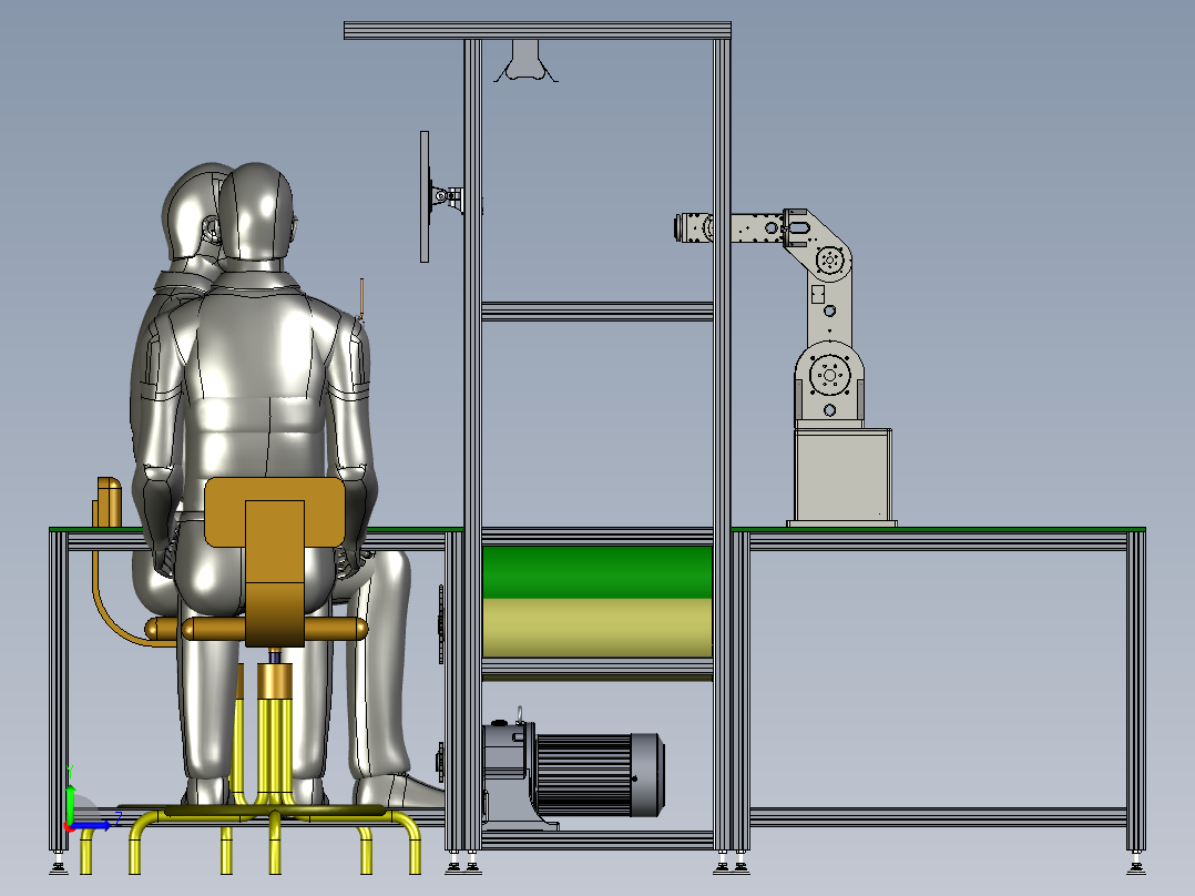 15米生产流水线左视图