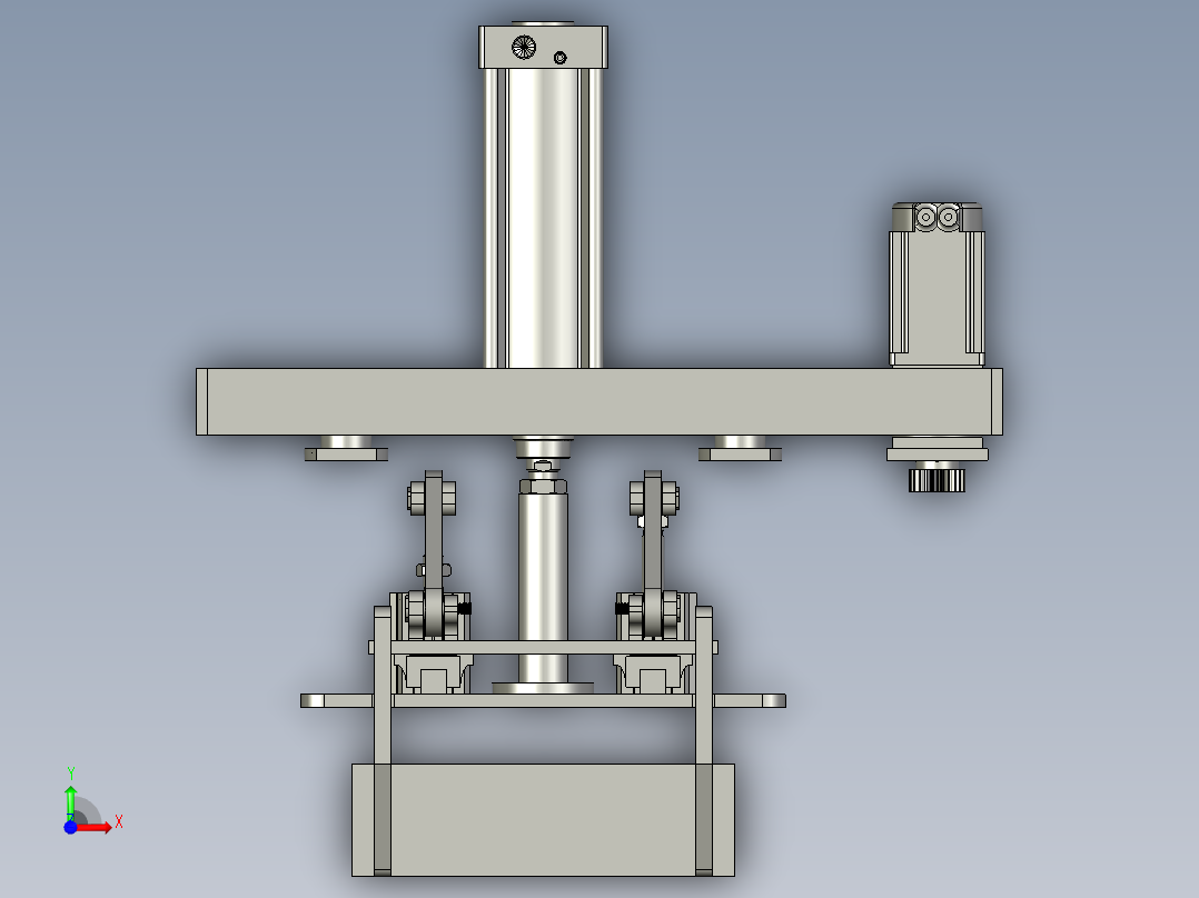 00-200机械手装配体-翻转后抓取前视图