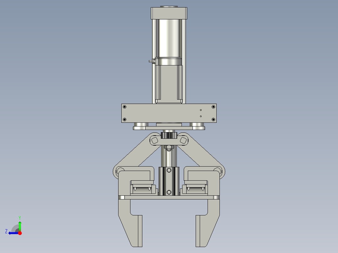 00-200机械手装配体-翻转后抓取右视图