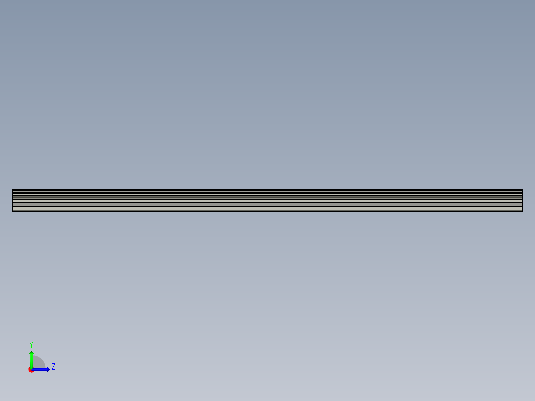 滑轨HGL30CA-600左视图