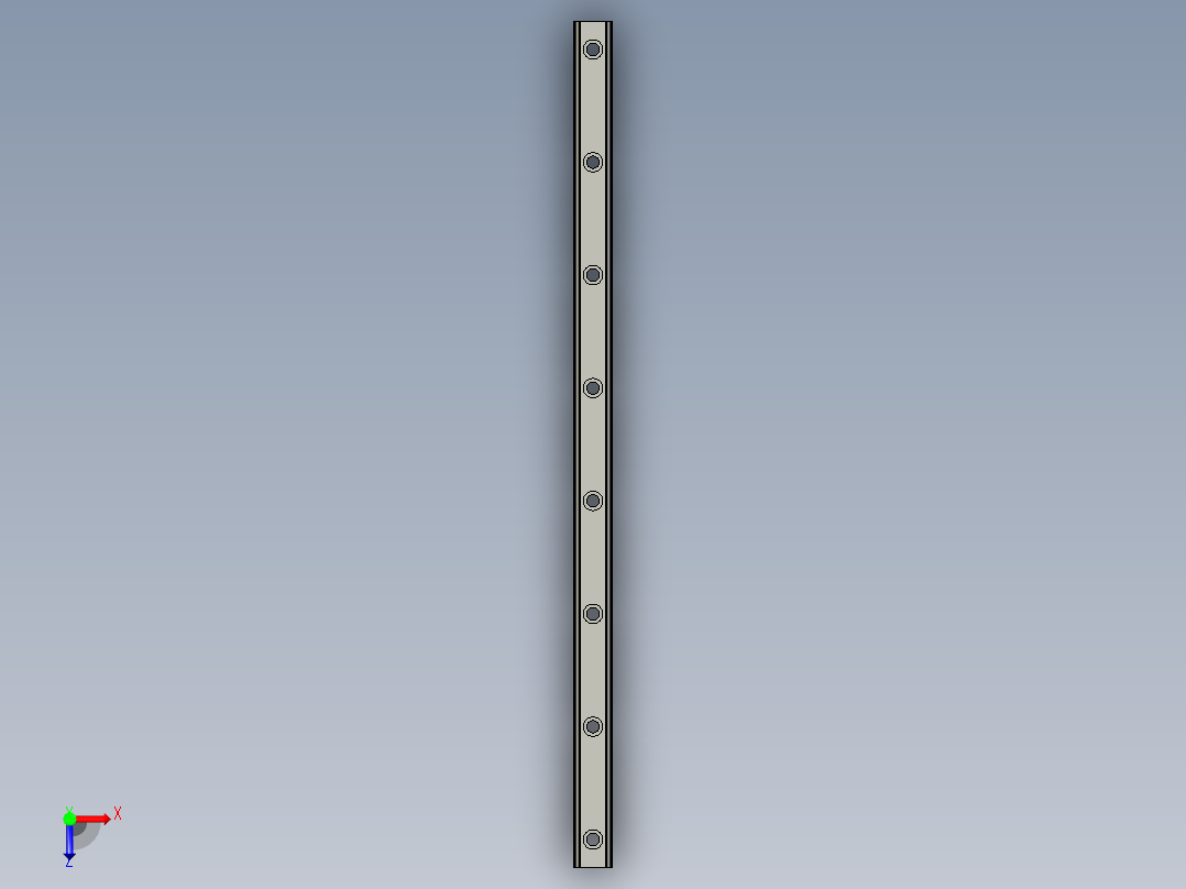 滑轨HGL30CA-600俯视图