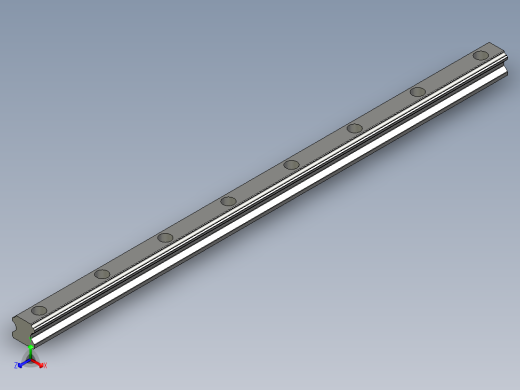 滑轨HGL30CA-600正等轴测缩略图