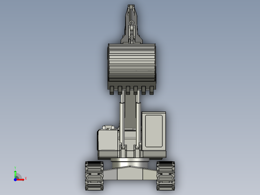 沃尔沃EC650大型履带式挖掘机前视图