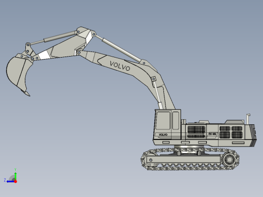 沃尔沃EC650大型履带式挖掘机右视缩略图