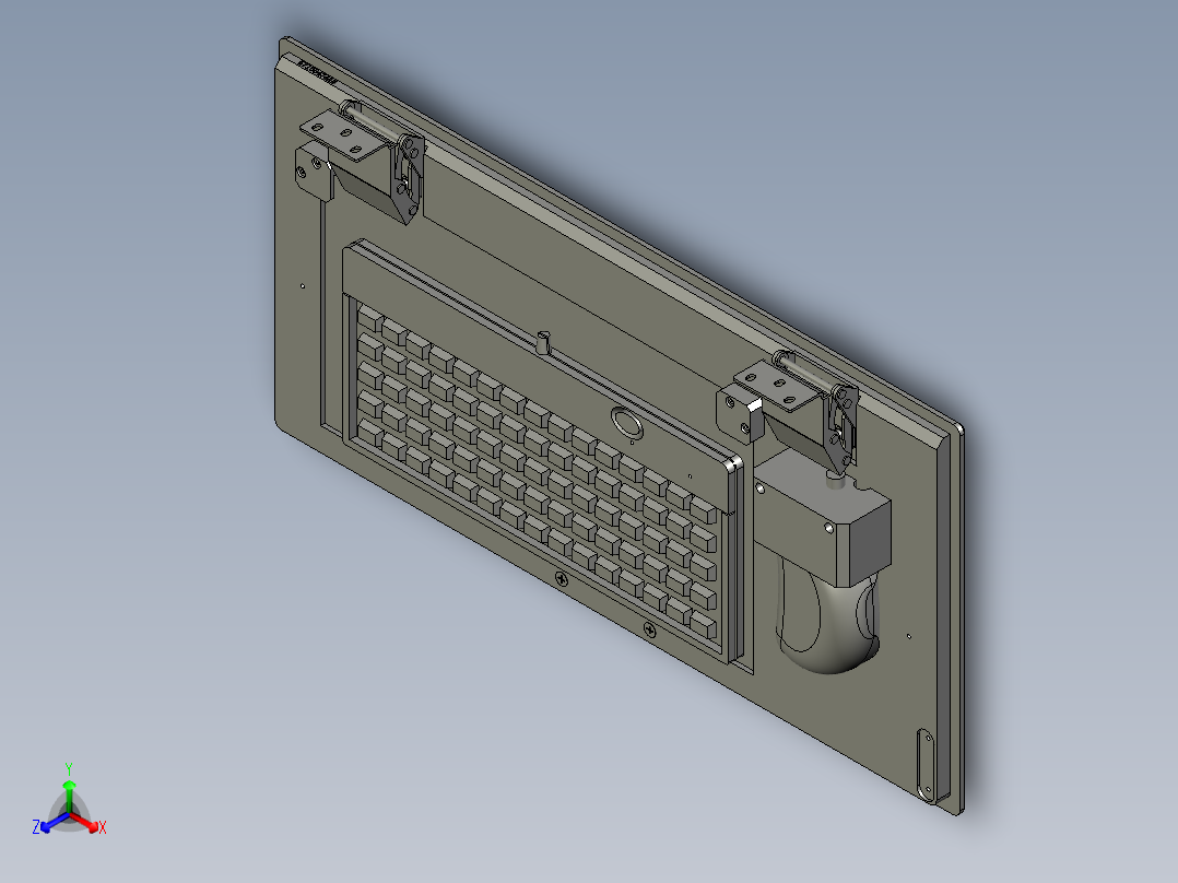 76071417-键盘托架组件主视图
