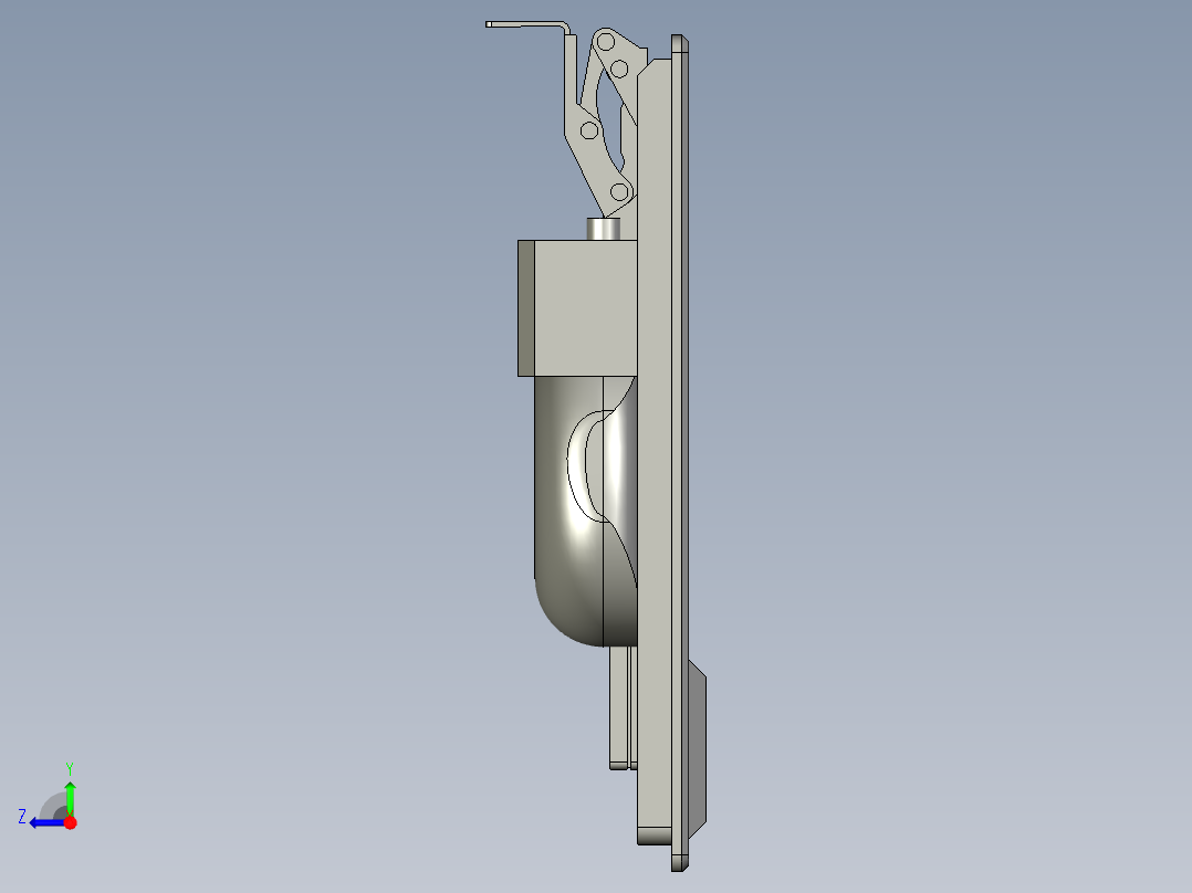 76071417-键盘托架组件右视图