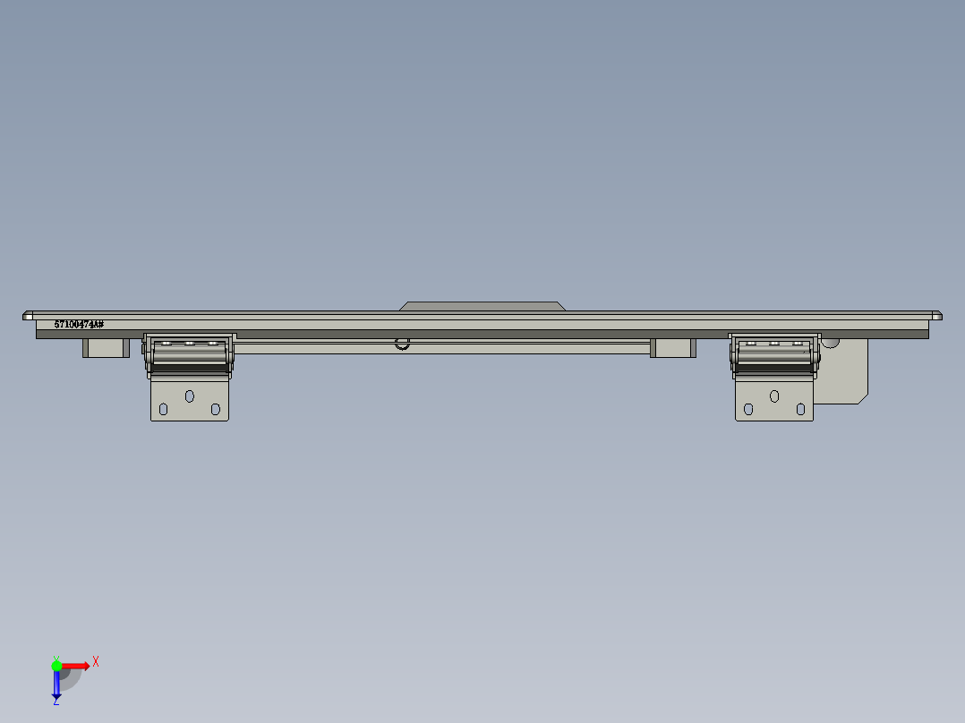 76071417-键盘托架组件俯视图