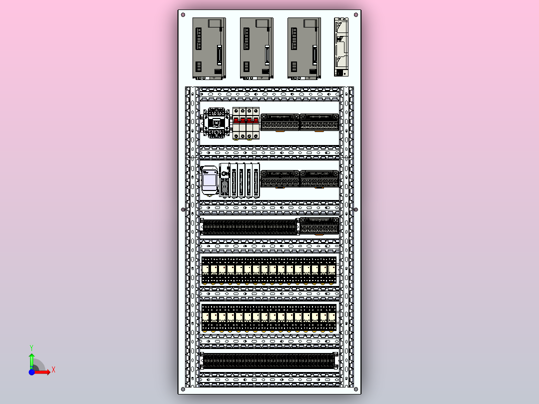 30T双梁起重机前视图
