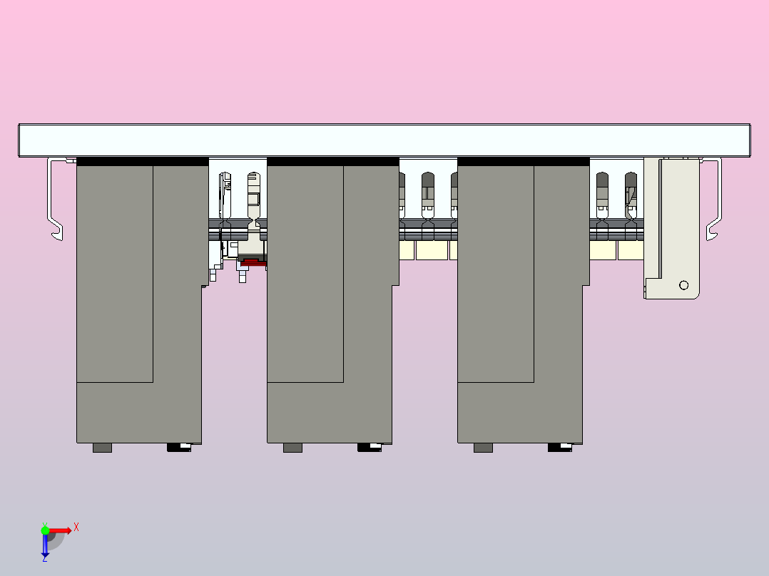 30T双梁起重机俯视图