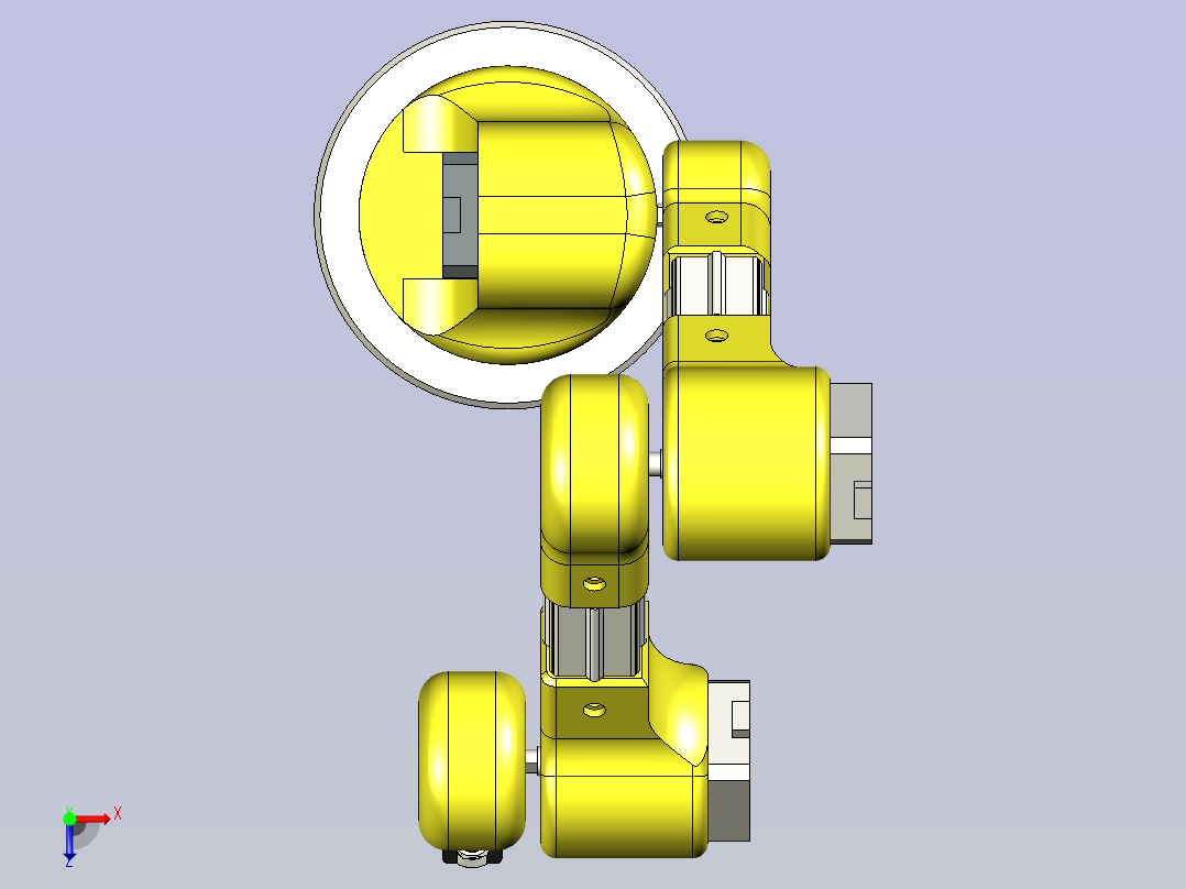 A0005086-小型拟人化机器人 v2俯视图