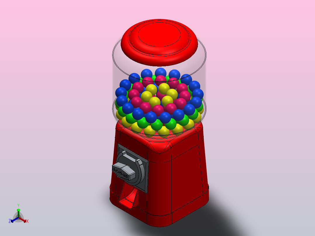 糖果子弹机主视图