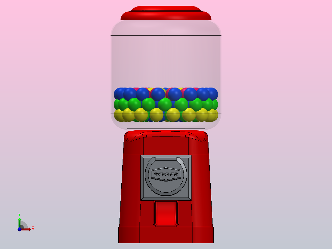 糖果子弹机前视图