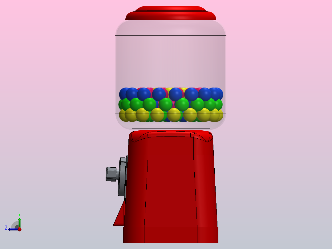 糖果子弹机右视图