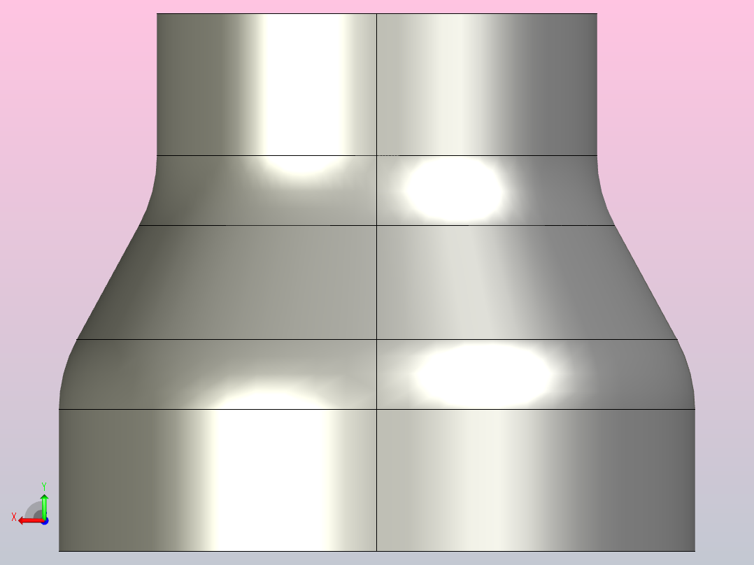 R(C) 大小头（同心）[6X4]后视图
