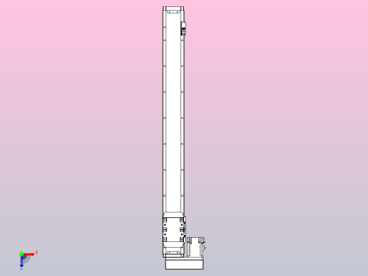 滚珠丝杠直线轴内置导轨TPA-GCR-80-1610C-L750-ML-M40-N3俯视缩略图