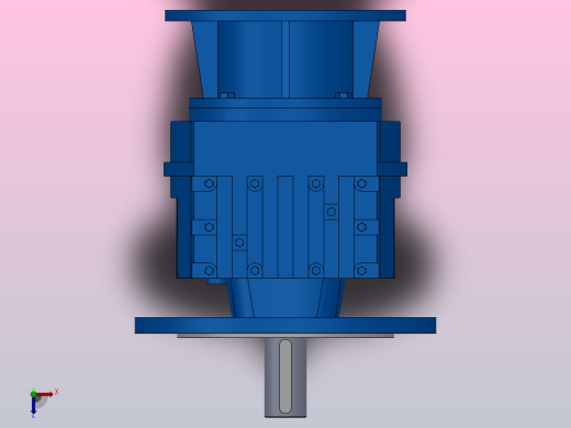 RF57ZP斜齿轮减速机RF57-4.39-M1-P90-Φ250俯视缩略图