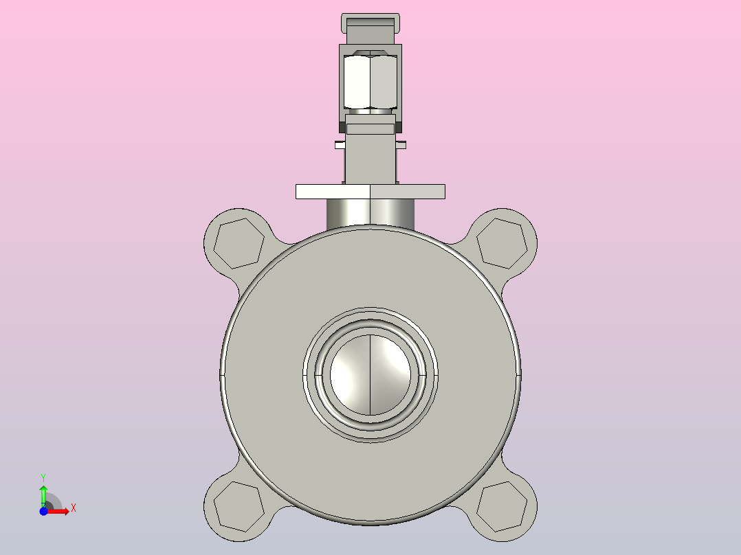 IQP-01手动卡式球阀[IQP-01-0.75s]前视图