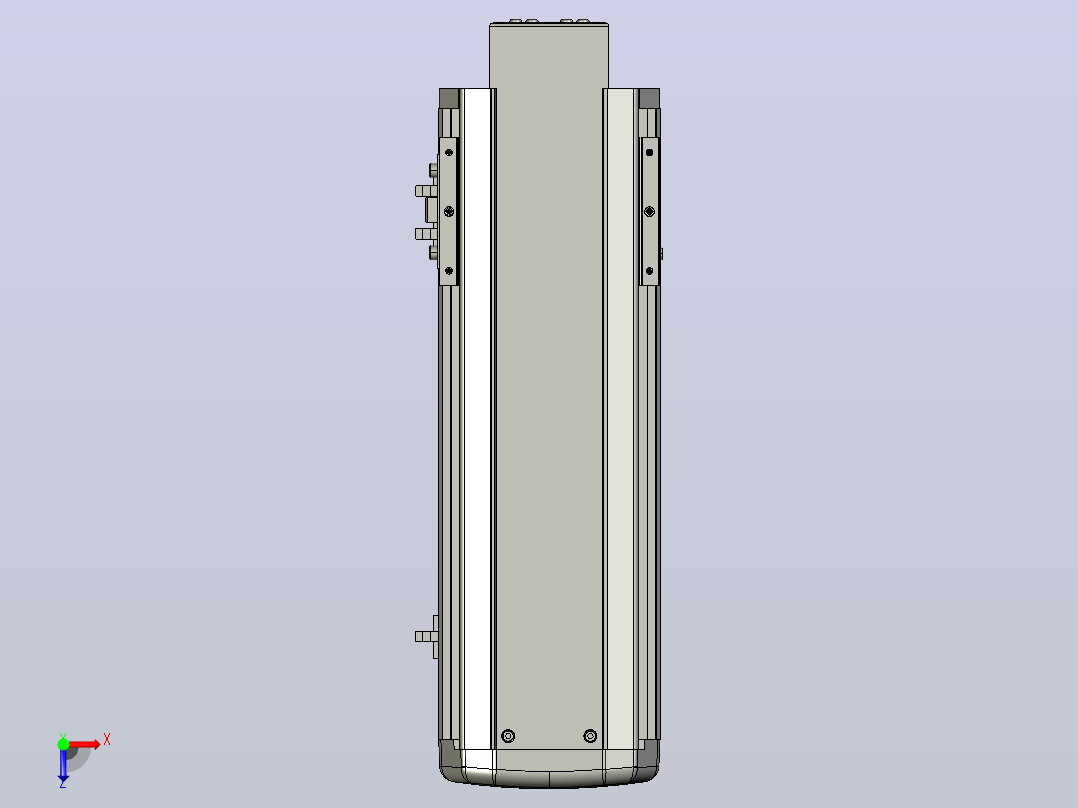 SYS13-250-BM-200W滚珠花健、支撑座、滚珠丝杠、交叉导轨、直线模组俯视图