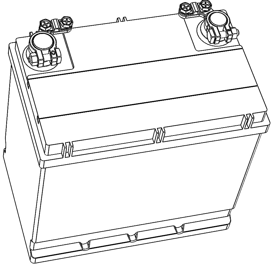 12V-40Ah-汽车电池和端子