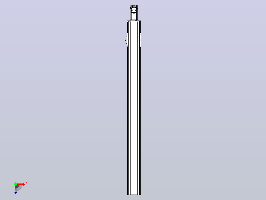 日规模组半封闭丝杆TPA-HNR-105D-1610C-L1050-M-C-P40-N3俯视图