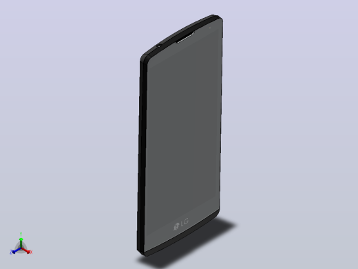 LG Leon 4G手机正等轴测缩略图