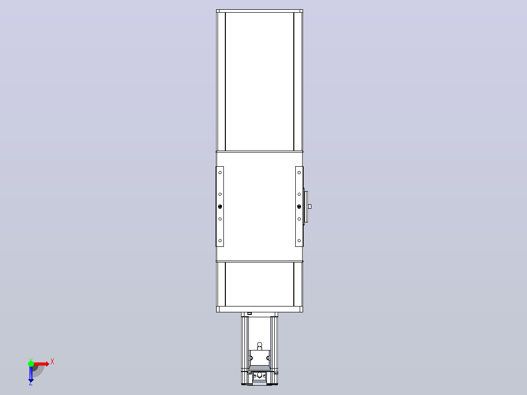 滚珠丝杠直线轴带导轨全封闭TPA-HCR-140D-2010C-L200-M-C-P40-N3俯视图