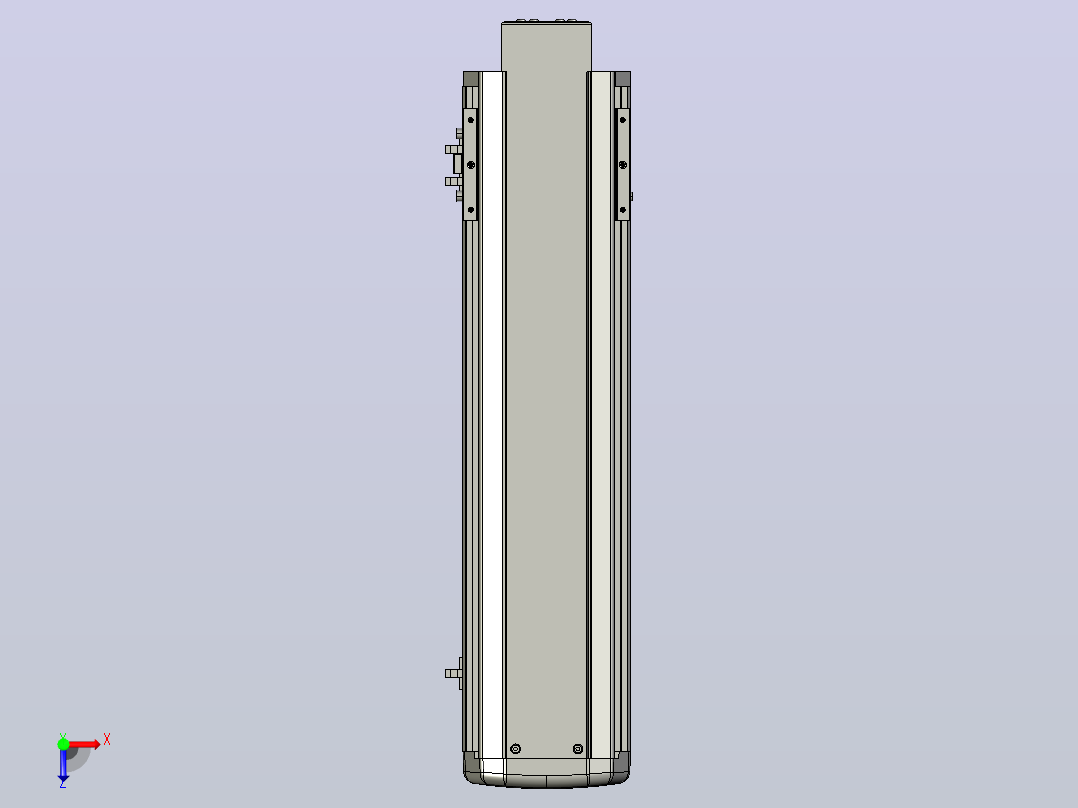 SYS13-400-BM-200W滚珠花健、支撑座、滚珠丝杠、交叉导轨、直线模组俯视图