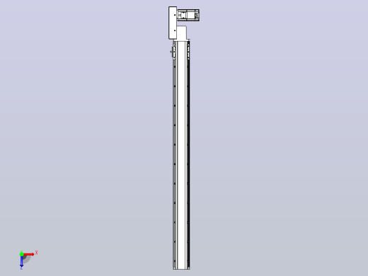 皮带直线轴半封闭可选导轨TPA-HNB-85D-90-L1000-MR-C-P20-N3俯视缩略图