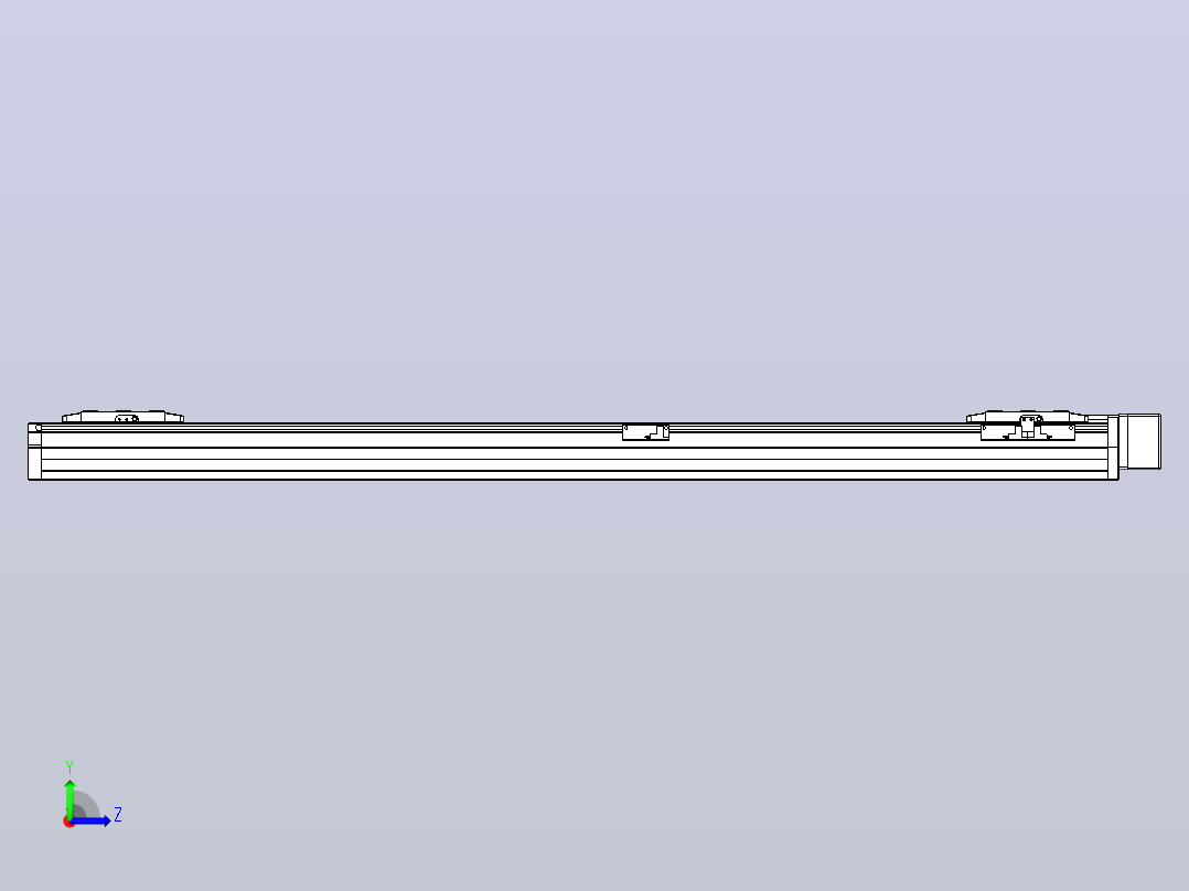滚珠丝杠线性轴TPA-GCRS-80-1610C-L400-ML-M20-N3左视图