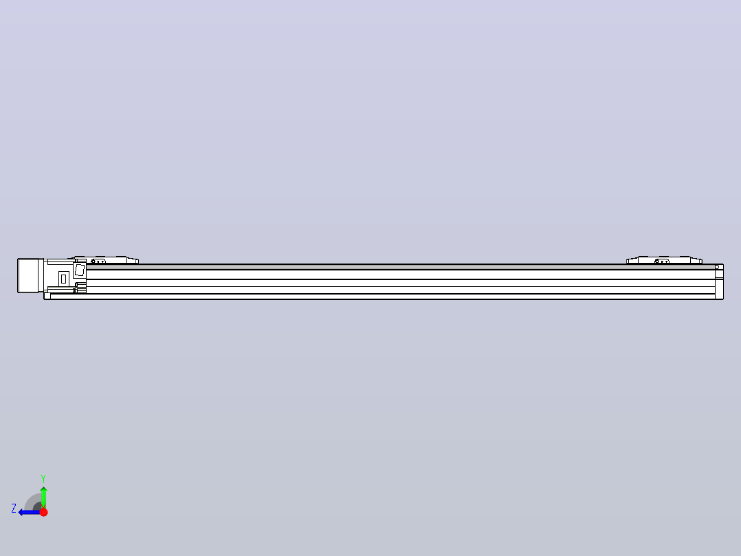 滚珠丝杠线性轴TPA-GCRS-80-1610C-L400-ML-M20-N3右视图