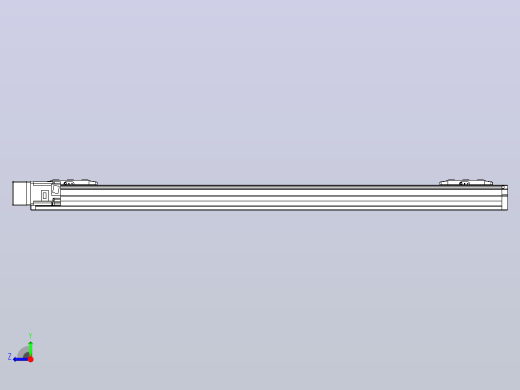 滚珠丝杠线性轴TPA-GCRS-80-1610C-L400-ML-M20-N3右视缩略图