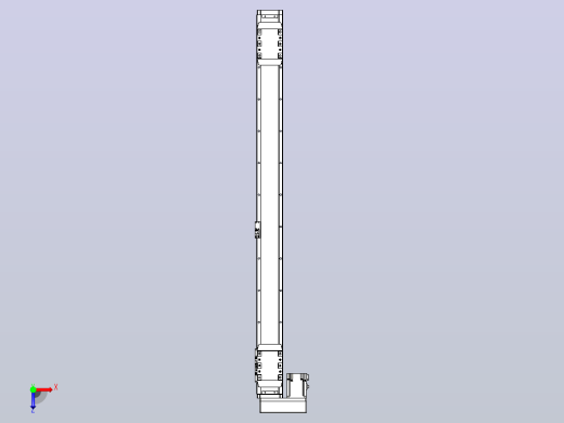 滚珠丝杠线性轴TPA-GCRS-80-1610C-L400-ML-M20-N3俯视缩略图