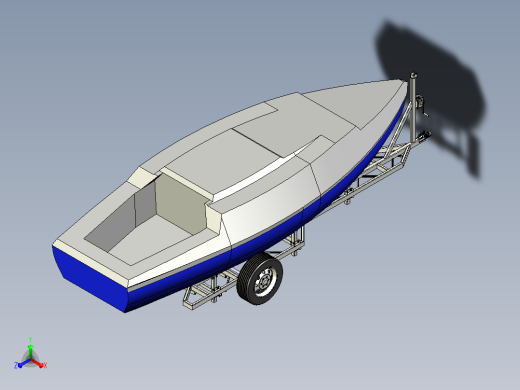 船用拖车额定总重2200 kg