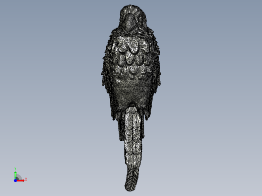 鸟鹦鹉喜鹊麻雀birds-32mm-no-supports-parrot前视缩略图