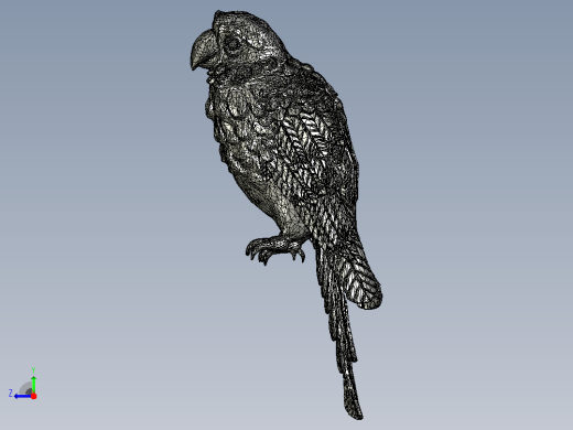 鸟鹦鹉喜鹊麻雀birds-32mm-no-supports-parrot右视缩略图