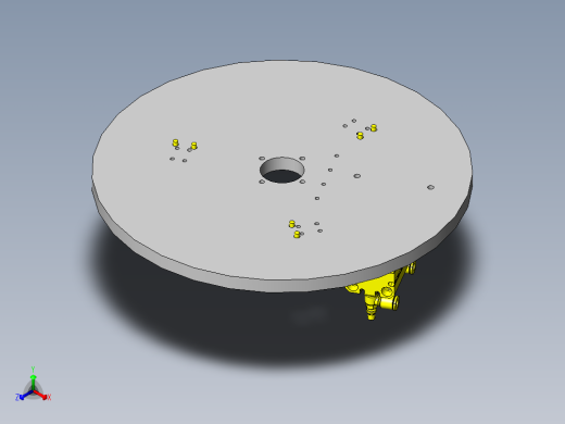内筒夹头机构正等轴测缩略图